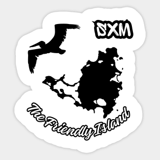 SXM The Friendly Island Sticker